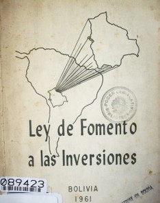 Ley de Fomento a las Inversiones