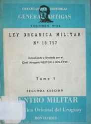 Ley orgánica militar Nº 10.757