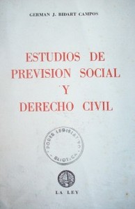 Estudios de previsión social y derecho civil