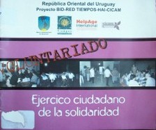 Voluntariado : ejercicio ciudadano de la solidaridad