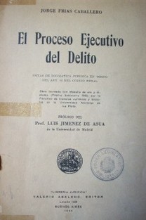 El proceso ejecutivo del delito : notas de dogmática jurídica en torno del art. 42 del Código Penal