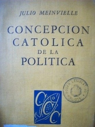 Concepción católica de la política