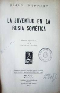 La juventud en la Rusia soviética