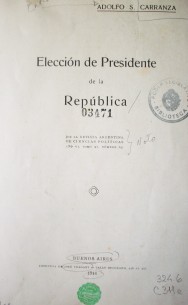 Elección de Presidente de la República