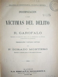 Indemnización a las víctimas del delito