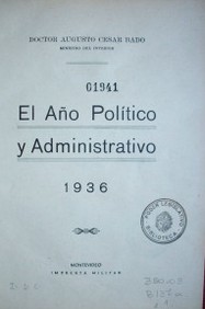 El año político y administrativo : 1936