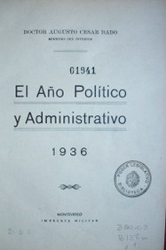 El año político y administrativo : 1936