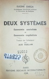 Deux systèmes : economie socialiste et economie capitaliste