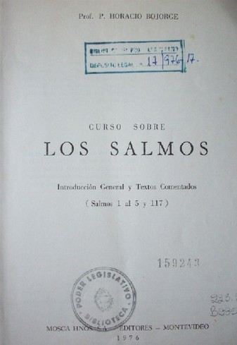 Curso sobre los Salmos