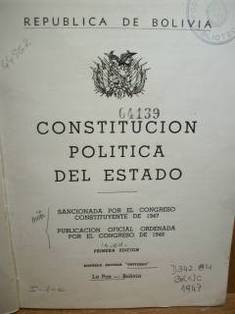 Constitución política del estado