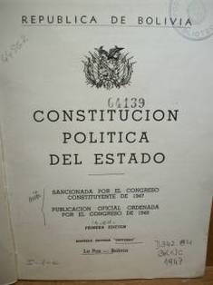 Constitución política del estado