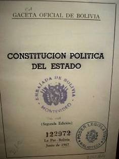 Constitución política del estado