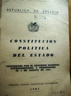 Constitución política del estado