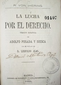 La lucha por el derecho