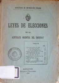 Leyes de elecciones de la República Oriental del Uruguay
