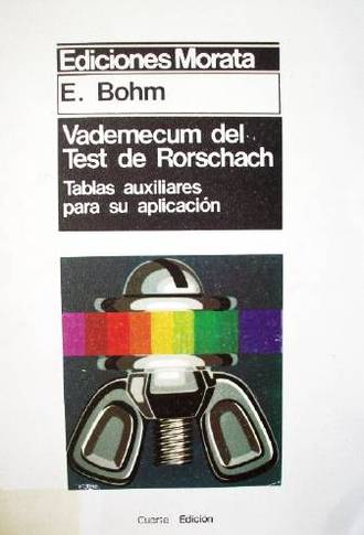 Vademecum del test de Rorschach : tablas auxiliares para su aplicación