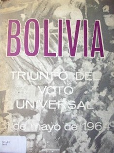 Bolivia triunfo del voto universal