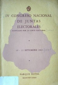 IV Congreso Nacional de Juntas Electorales