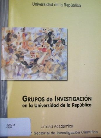 Grupos de investigación en la Universidad de la República