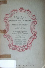 Tratado de los delitos y de las penas