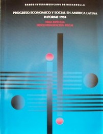 Progreso económico y social en América Latina : informe 1994