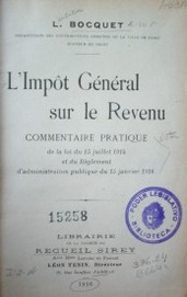 L'impôt général sur le revenu