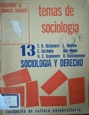 Sociología y derecho