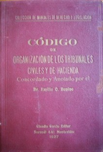 Código de organización de los Tribunales Civiles y de Hacienda