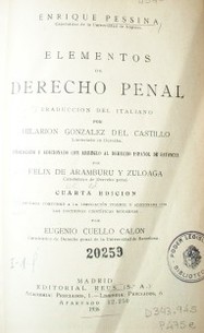 Elementos de derecho penal