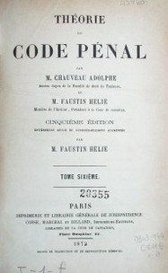 Théorie de code pénal