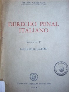 Derecho penal italiano