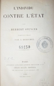 L'individu contre l'état