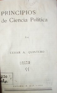 Principios de Ciencia Política