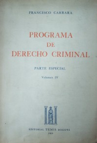 Programa de Derecho Criminal