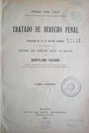 Tratado de Derecho Penal