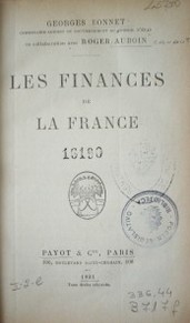 Les finances de la France