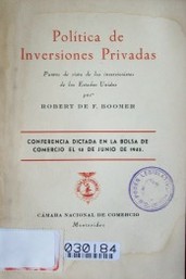 Política de inversiones privadas