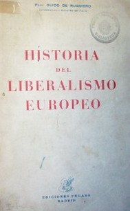 Historia del liberalismo europeo