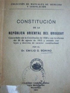 Constitución de la República Oriental del Uruguay