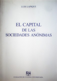 El capital de las sociedades anónimas