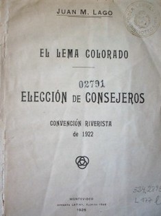 El Lema Colorado : elección de consejeros