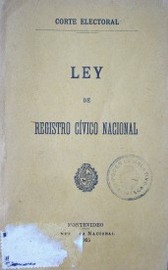 Ley de Registro Cívico Nacional