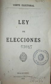 Ley de elecciones