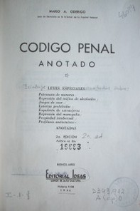 Código Penal, anotado