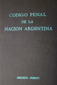 Código Penal de la Nación Argentina