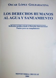 Los derechos humanos al agua y saneamiento : reflexión jurídica desde el Derecho Internacional. Pautas para su cumplimiento