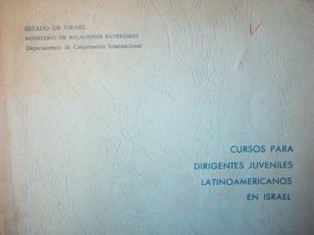 Cursos para dirigentes juveniles latinoamericanos en Israel