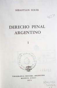 Derecho Penal argentino