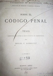 Sobre el Código Penal