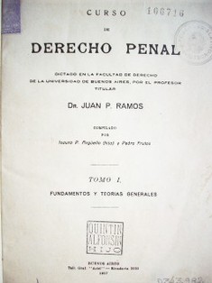 Curso de Derecho Penal